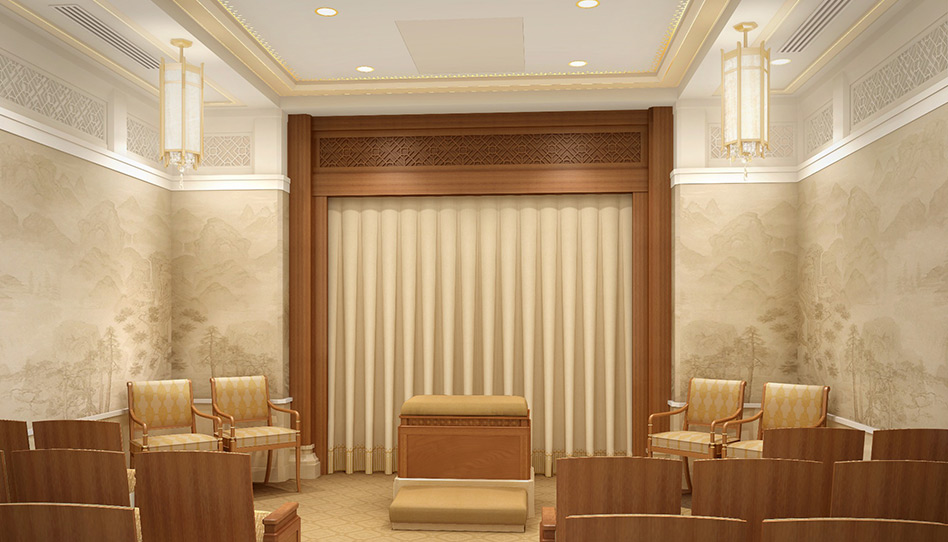 Sala de investidura do templo